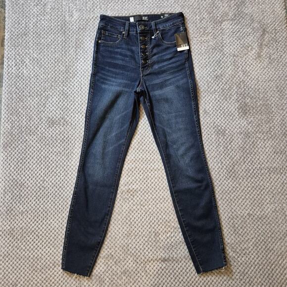 KUT from the Cloth Connie Fab Ab Ankle Skinny Jean Women 00 High Rise Frayed - Picture 1 of 10